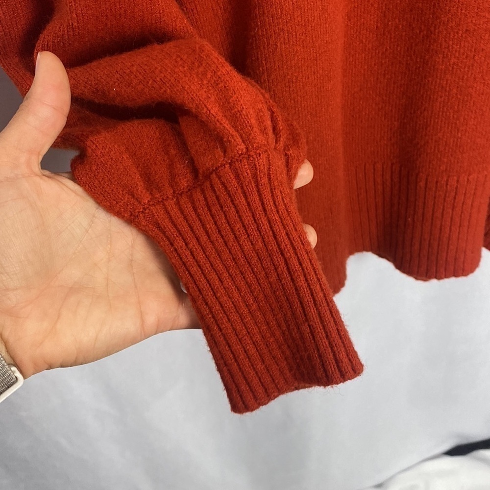 Anthropologie by Anthropologie Burnt Orange Turtleneck Sweater - Picture 6 of 12
